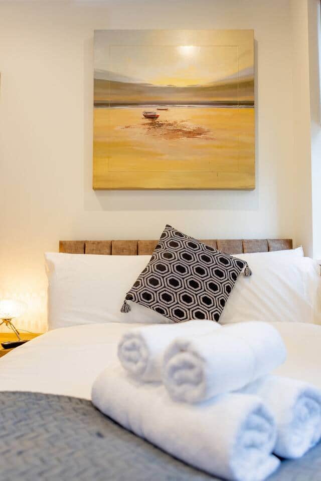 Second prepared bedroom in Apartment 1