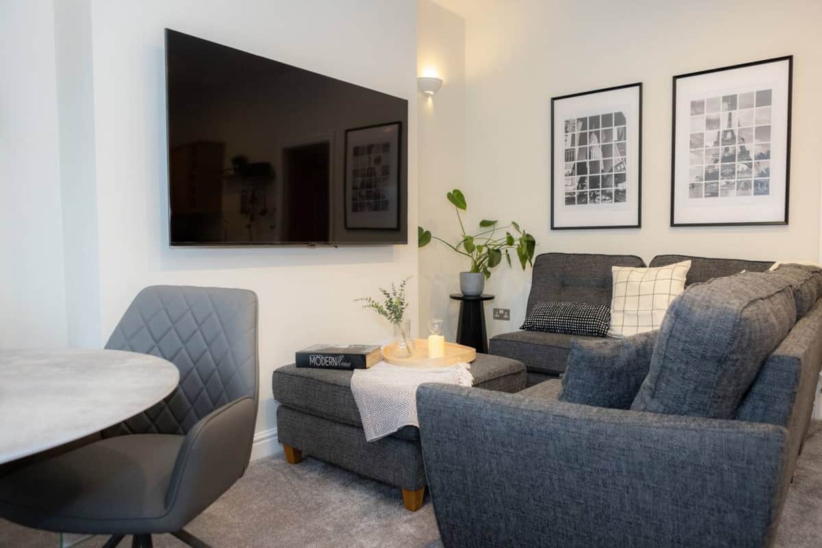 Dining and lounge space in Apartment 2