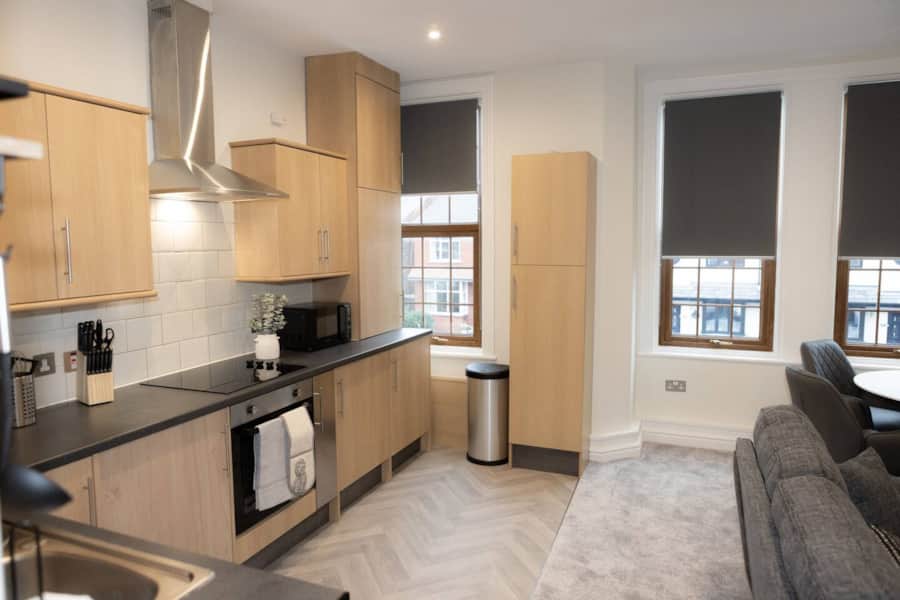 Fully equipped modern kitchen in Apartment 2