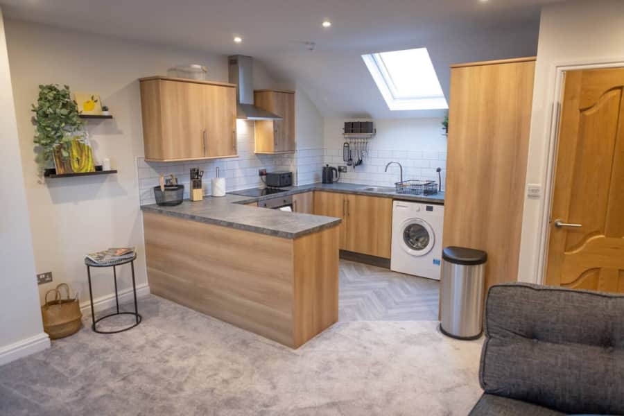 Large fully equipped kitchen in Apartment 3